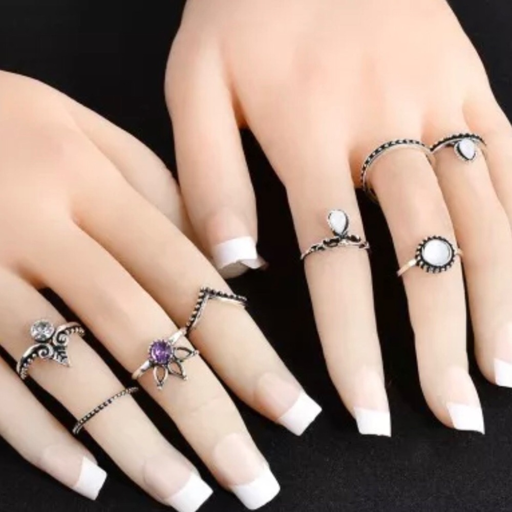 8 Piece Boho Ring Lot